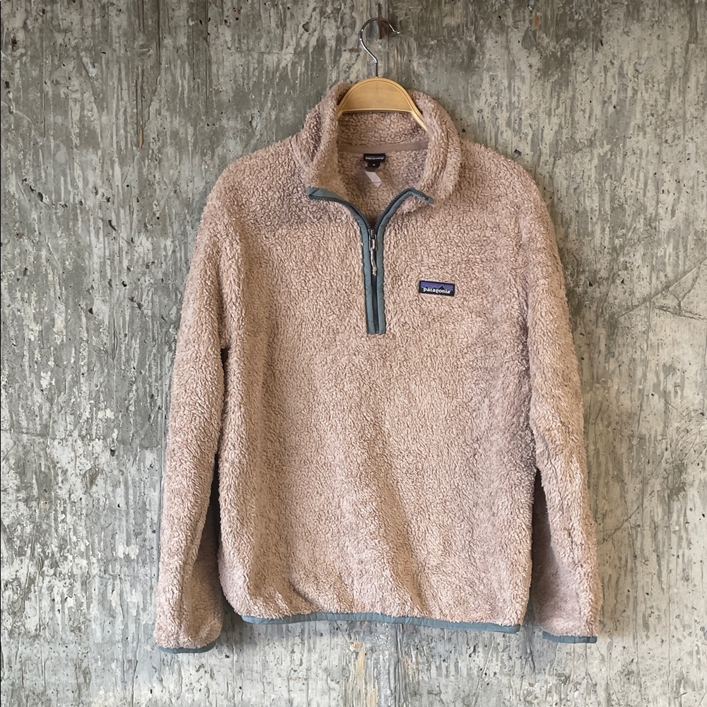 PATAGONIA Women's Los Gatos 1/4-Zip Size M In Pampas Tan - Picture 2 of 7